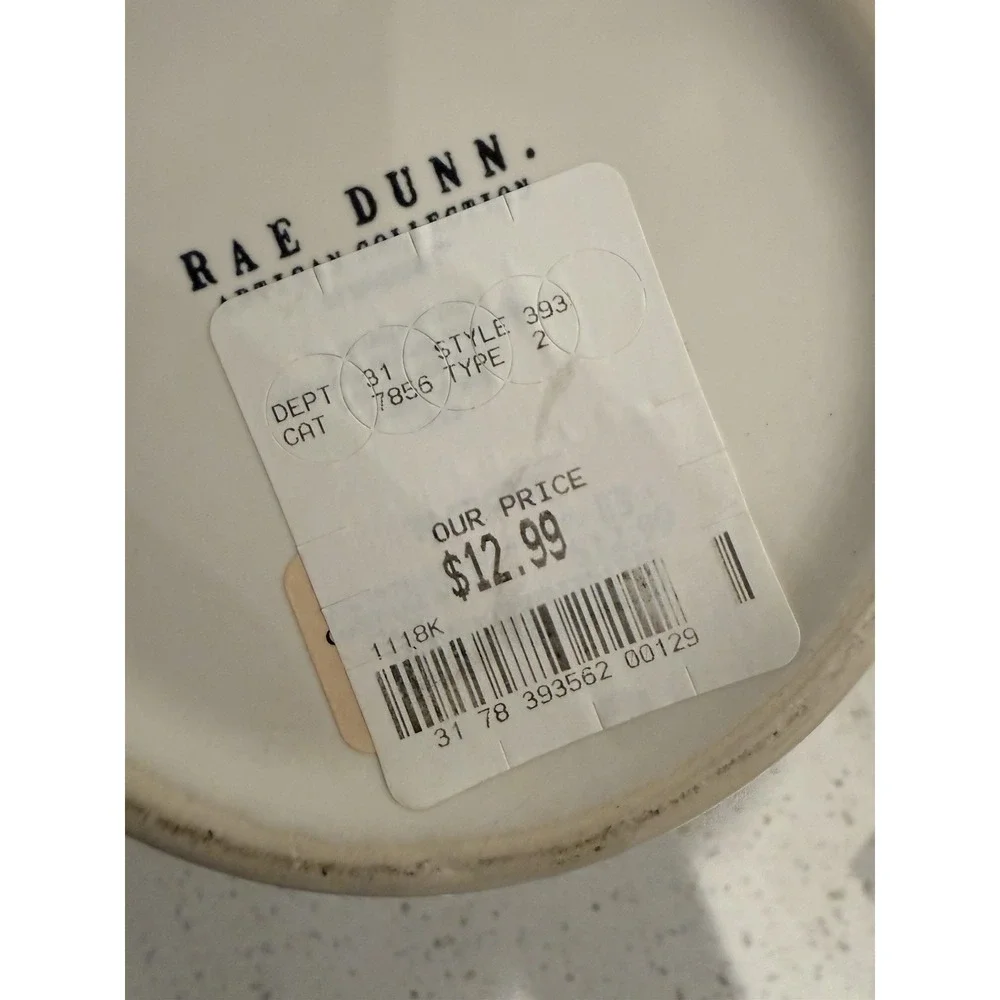 Rae Dunn Artisan Collection Bunny Love Bunny Ears Canister Pink Lid Easter Decor